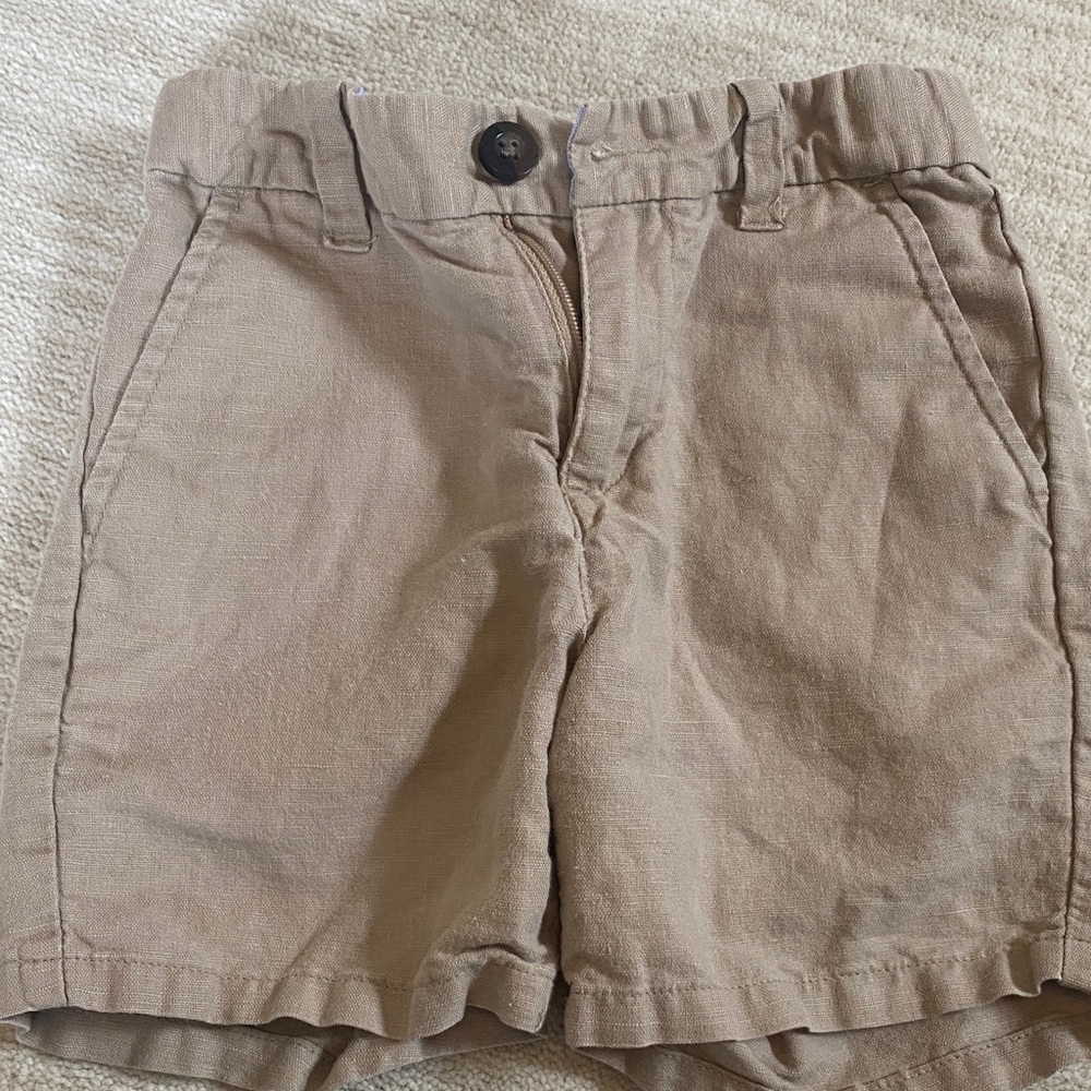 Janie and Jack Tan Kids Shorts